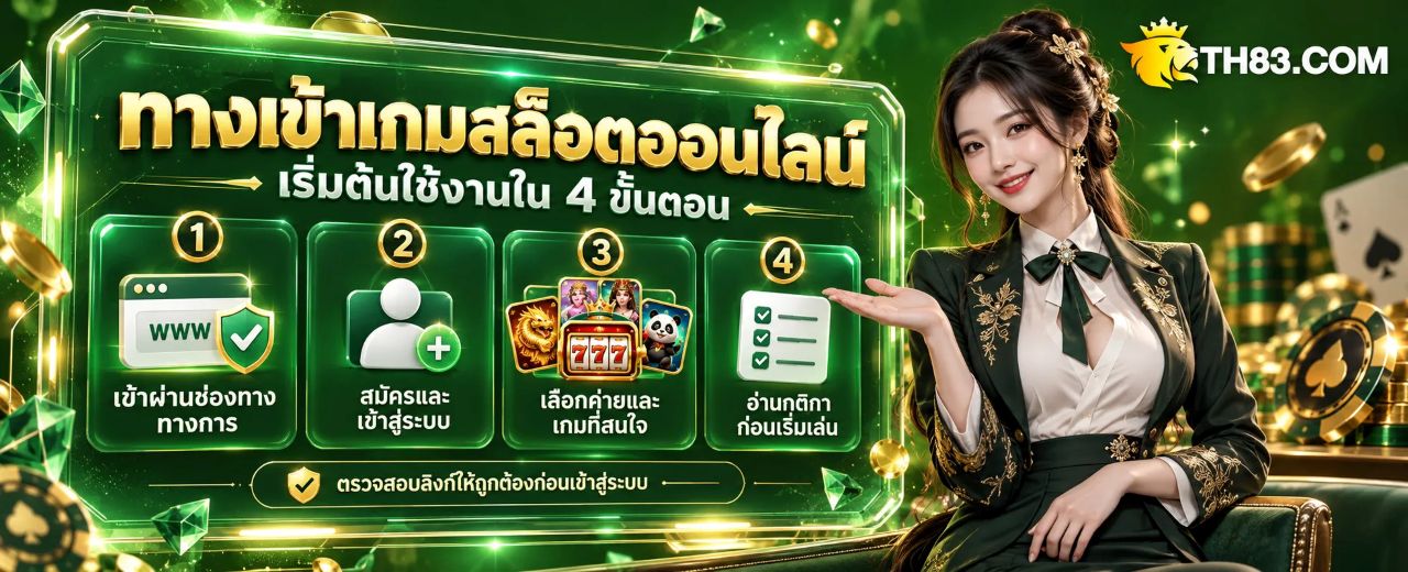 th83 แนะนำช่องทางเข้าเกมสล็อตออนไลน์และขั้นตอนเริ่มต้นใช้งาน